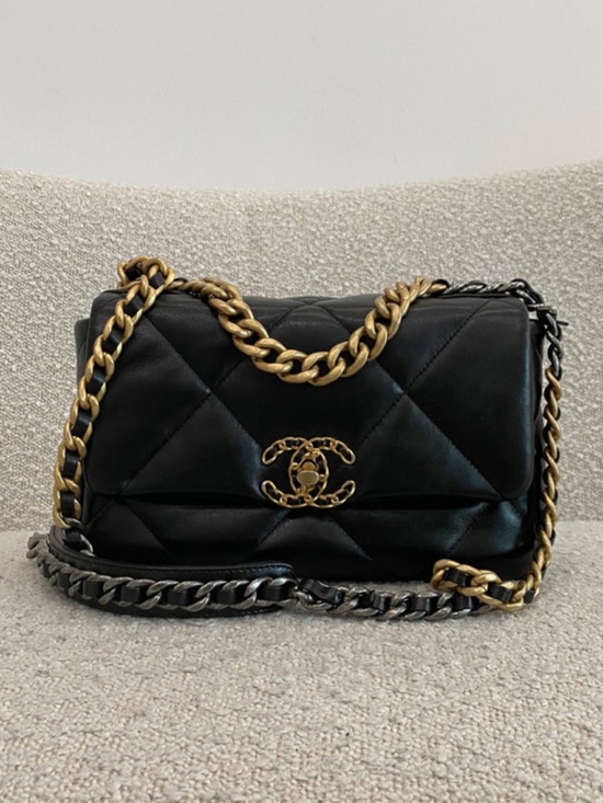 CHANEL Handbags - Authentic Pre-Owned Chanel 19 Bag Black Lambskin Small